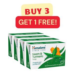 Himalaya Neem & Turmeric Soap 125g (Buy 3 Get 1 Free)